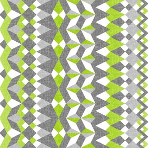 Across the Valley with Tangy Lime - Vertical Stripes