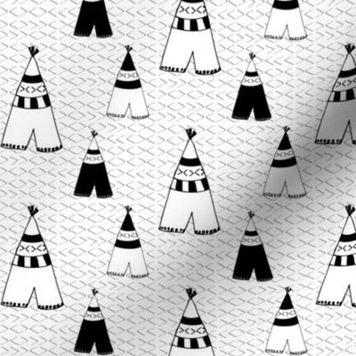 teepee bw SMALL PRINT - elvelyckan