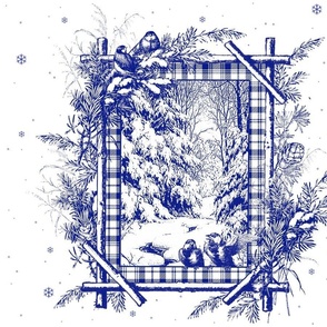 A Winter's Tale Toile in ink blue