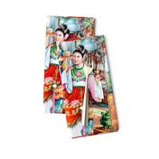 asian china chinese oriental chinoiserie ancient dynasty beijing peking opera wedding bride groom lanterns palace mudan peony food kanji marriage love romance 