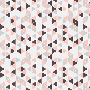 railroaded triangles pale pink and grays