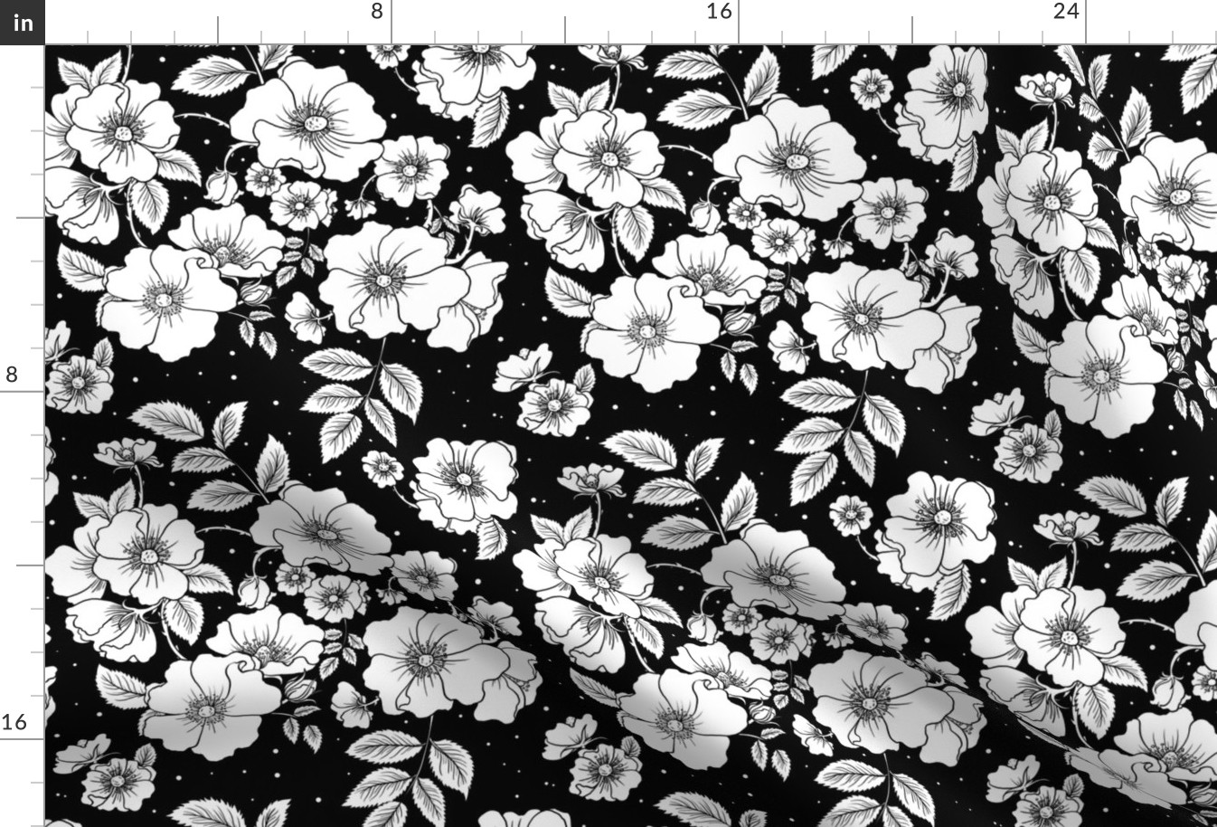 Dog Roses (Black)