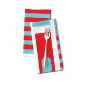 Hungry Monster Laundry Bag: Red/Turquoise