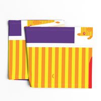 Hungry Monster Laundry Bag: Orange/Yellow