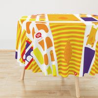 Hungry Monster Laundry Bag: Orange/Yellow