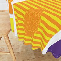 Hungry Monster Laundry Bag: Orange/Yellow