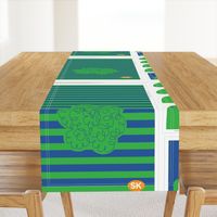 Hungry Monster Laundry Bag: Green/Blue