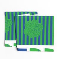 Hungry Monster Laundry Bag: Green/Blue