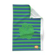 Hungry Monster Laundry Bag: Green/Blue