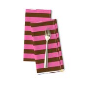 Hungry Monster Laundry Bag: Pink/Brown