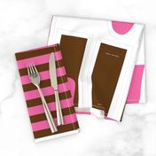 Hungry Monster Laundry Bag: Pink/Brown