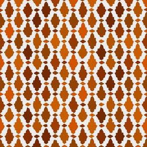 moroccan mosaic - russet + orange