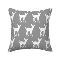 Baby Deer on Grey