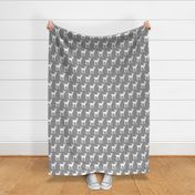 Baby Deer on Grey