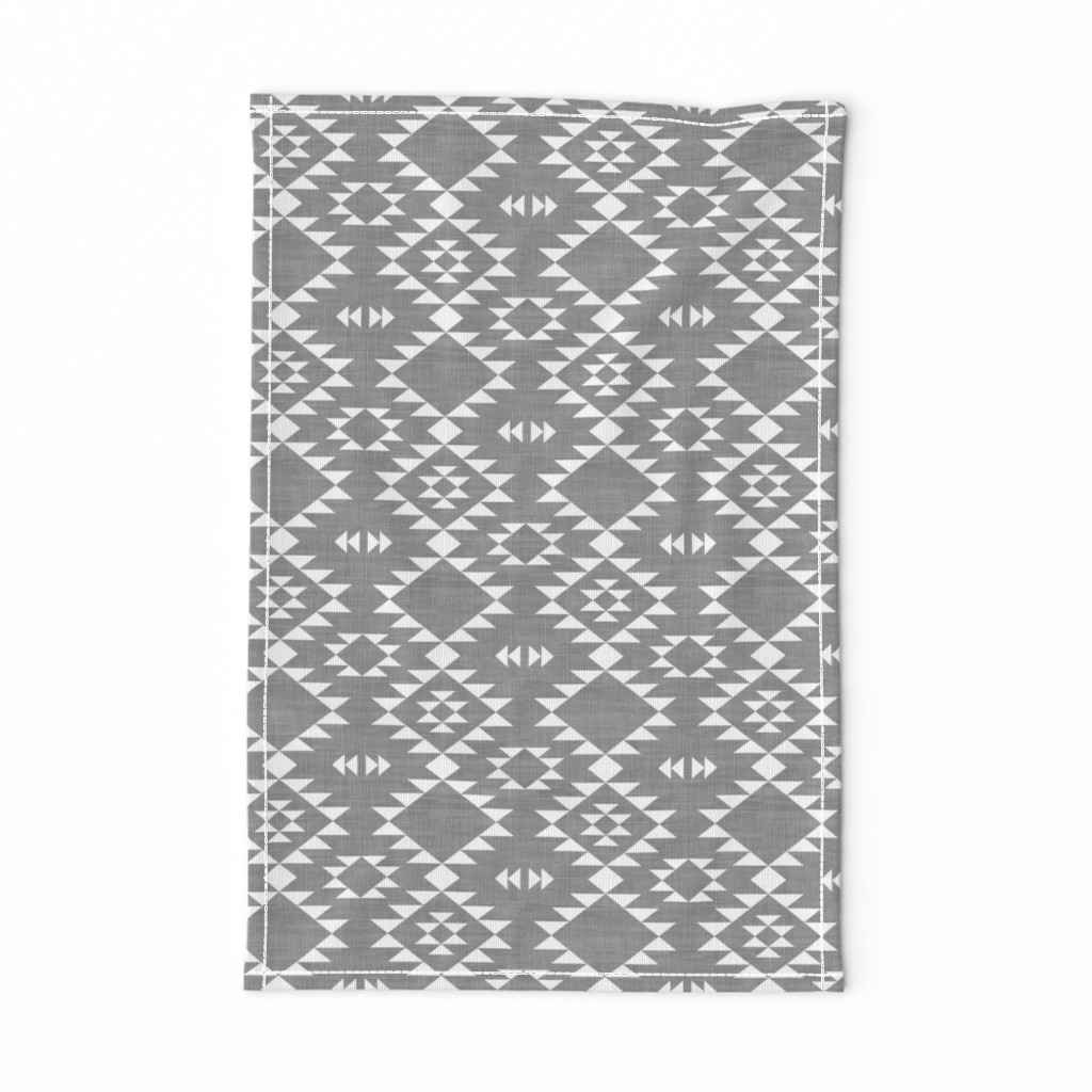 Navajo - Texture Gray White