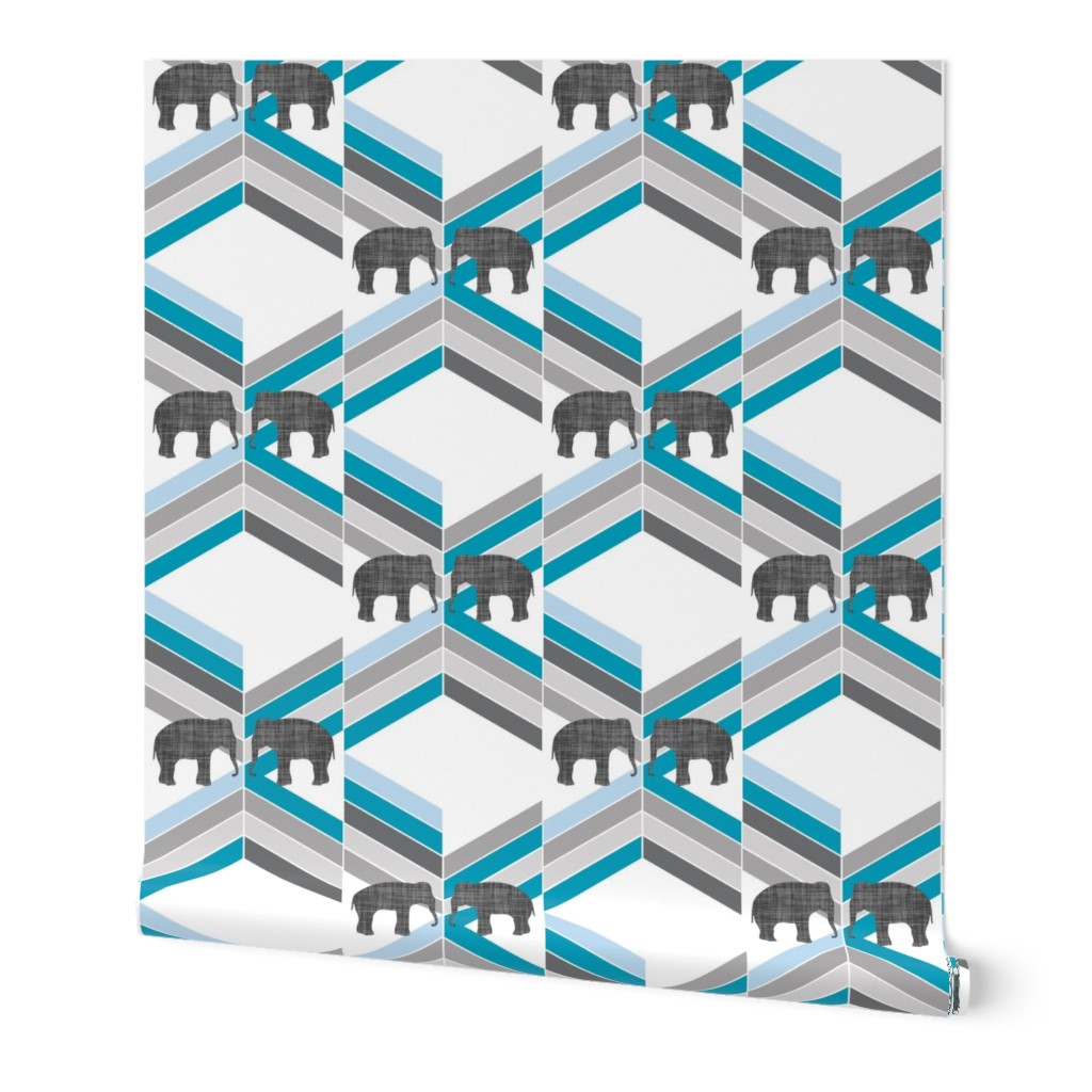 elephant on chevron