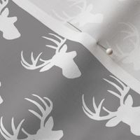 White deer on grey small