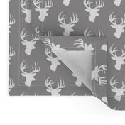 White deer on grey small