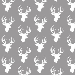 White deer on grey small