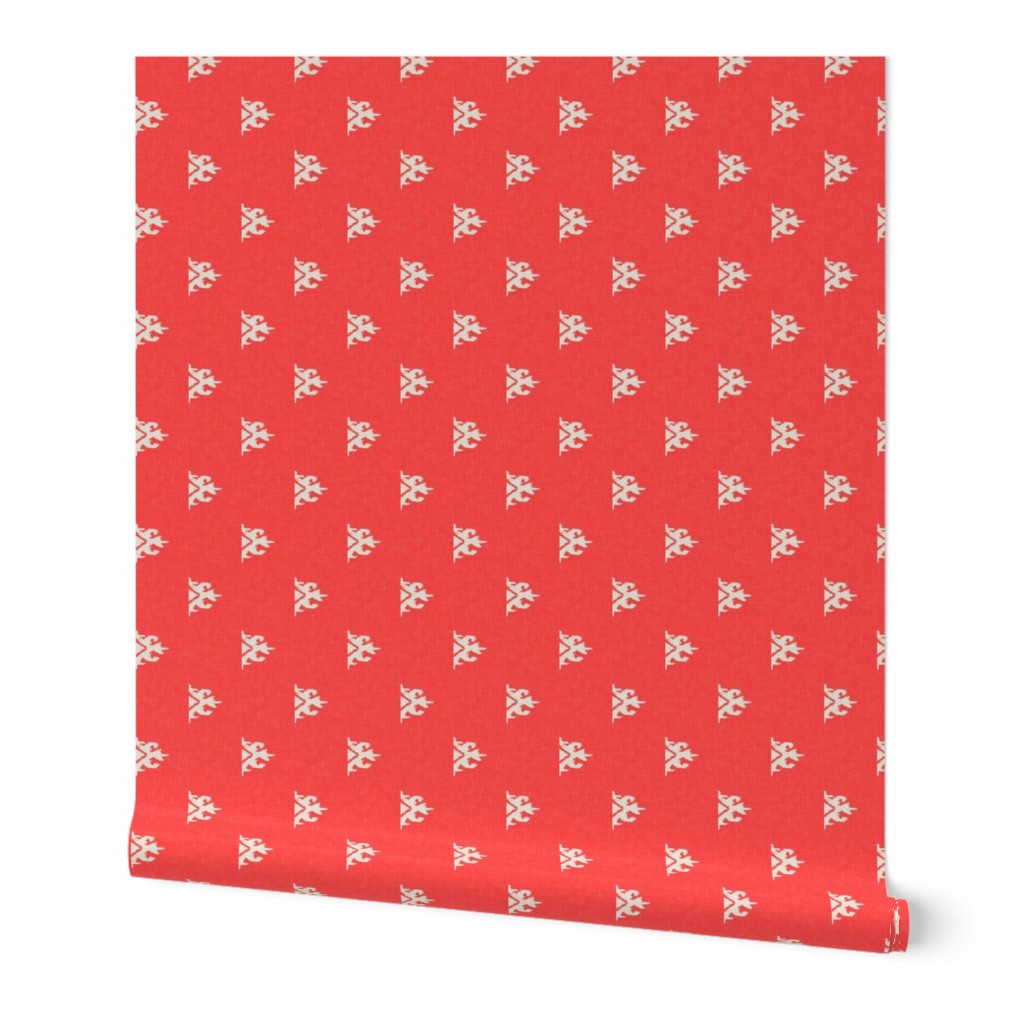 FLAMA - mini ikat - fiery coral