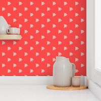 FLAMA - mini ikat - fiery coral