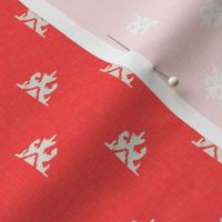 FLAMA - mini ikat - fiery coral