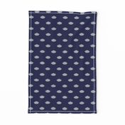 ANDRADE - ikat - navy + cream