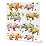 Warm Rhinos and Triangles