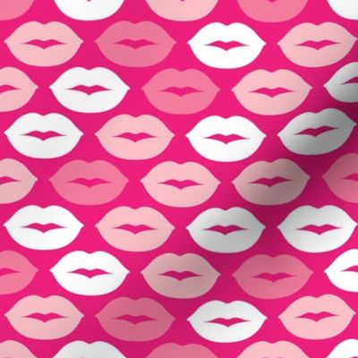 Hot love colorful girls kisses lips illustration pattern