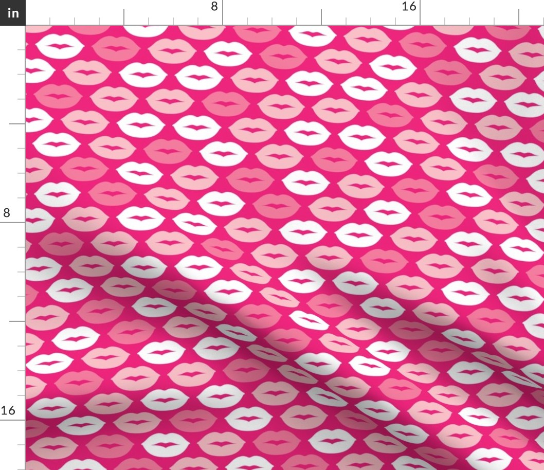 Hot love colorful girls kisses lips illustration pattern