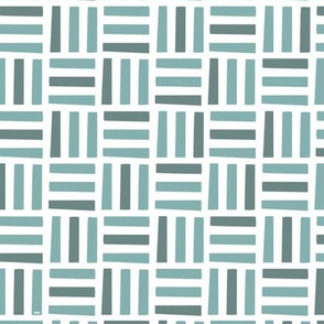 Nordic Block Quilt (Teal)