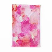 pixel sugar watercolor abstract // pink + coral