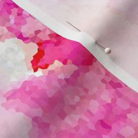 pixel sugar watercolor abstract // pink + coral // small