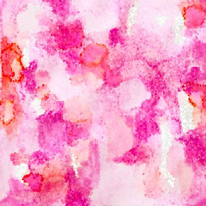 pixel sugar watercolor abstract // pink + coral // small