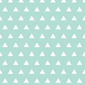 aqua triangles // small 