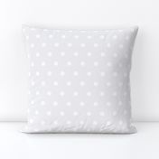 Light grey and white polka dots