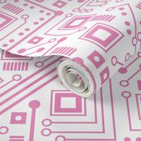 Robot Circuit Board (Pink and White)