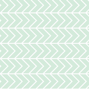 mint chevron // on the side