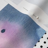 puzzle wholecloth // blue lagoon watercolor