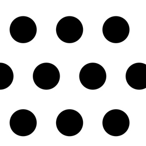 Giant Black Polka Dots
