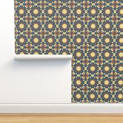 Illuminated Manuscript Lace in Blue