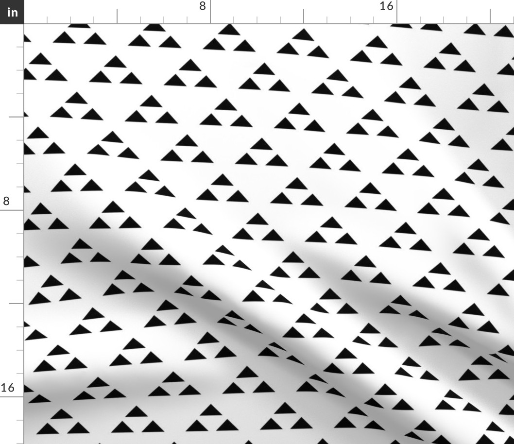 triangle triad in black and white 