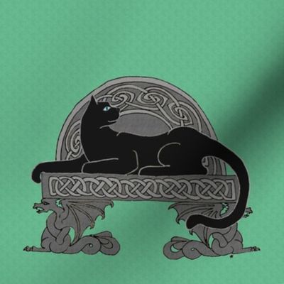 celt cat dragon bench 1 black