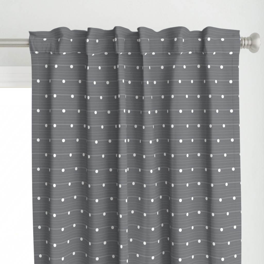 Grey Denim Polka Dots-ch