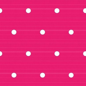 Pink Woven Polka Dots