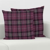 Classic Tartan in Aubergine and Cashmere