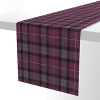 Classic Tartan in Aubergine and Cashmere