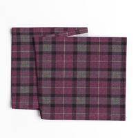 Classic Tartan in Aubergine and Cashmere