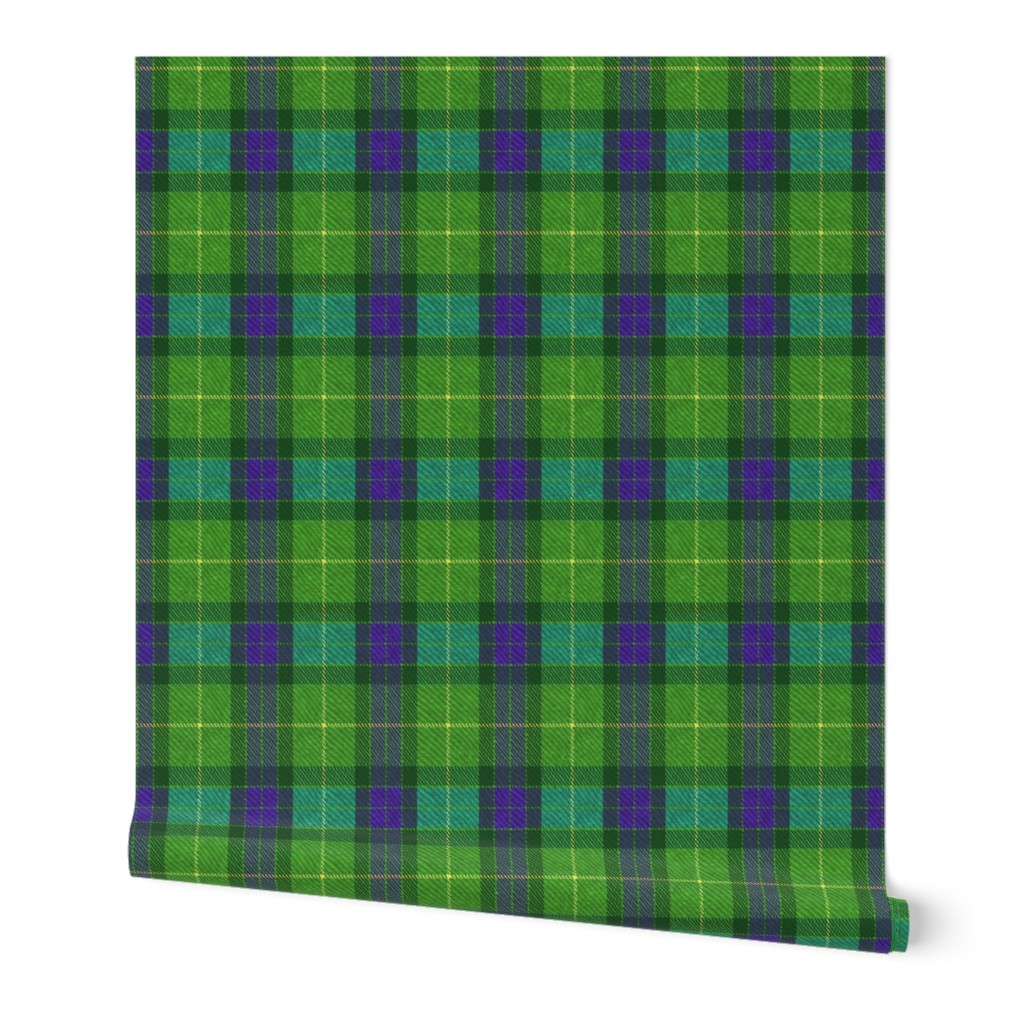 Classic Tartan in Green and Purple