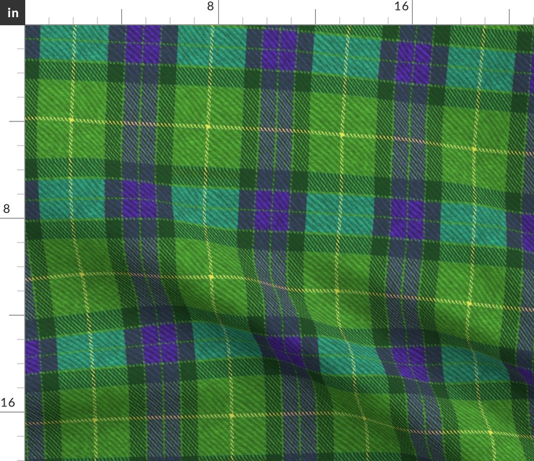 Classic Tartan in Green and Purple